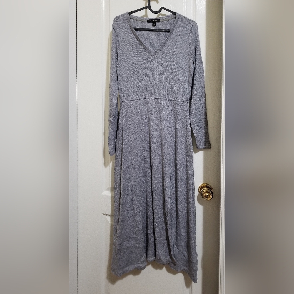 Banana Republic Long Sleeve Gray Dress